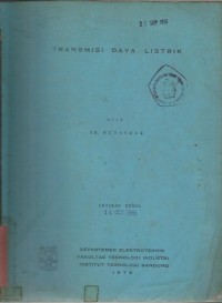 TRANSMISI DAYA LISTRIK