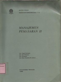 MANAJEMEN PEMASARAN II