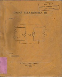 Image of DASAR ELEKTRONIKA III
