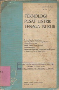 Image of TEKNOLOGI  PUSAT  LISTRIK TENAGA NUKLIR