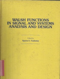 Image of WALSH FUNCTIONS IN SIGNAL AND SYSTEMS ANALYS & DESIGN