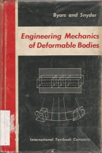 Image of ENGINEERING MECHANICS OF DEFORMABLE BODIES