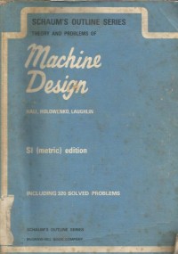 Image of MACHINE DESIGN  ( SCHAUM? SERIES ).
