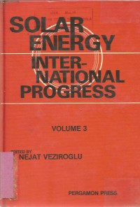 Image of SOLAR ENERGY INTERNATIONAL PROGRESS VOL.3