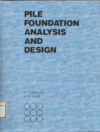 Image of PILE FOUNDATION ANALYSIS AND DESIGN