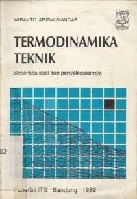THERMODINAMIKA TEKNIK : BEBERAPA  SOAL PENYELESAIAN