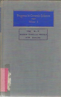 Image of PROGRESS IN CERAMIC SCIENCE VOL 2