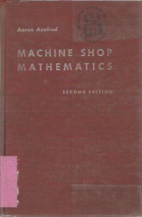 Image of MACHINE SHOP MATEMATICS