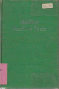 Image of MODERN MACHINE TOOLS