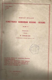 KONSTRUKSI  BANGUNAN  GEDUNG- GEDUNG  II