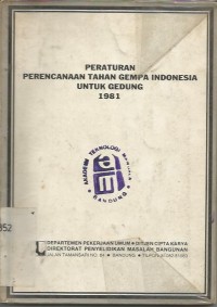 Image of PERATURAN PERENCANAAN TAHAN GEMPA INDONESIA UNTUK GEDUNG 1981