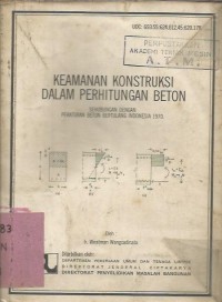 Image of KEAMANAN KONSTRUKSI DALAM PERHITUNGAN BETON