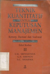 Image of TEKNIK KUANTITATIF UNTUK KEPUTUSAN MANAJAMEN
