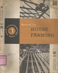 Image of MANUAL FOR HOUSE FRAMING