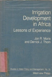 Image of IRRIGATION DEVELOPMENT IN AFRICA LESSON OF EXPERIENCE