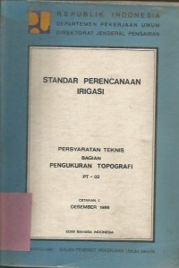 STANDAR PERENCANAAN IRIGASI