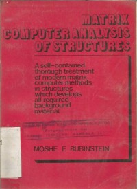 Image of MATRIX COMPUTER ANALYSIS OF STRUCTURES