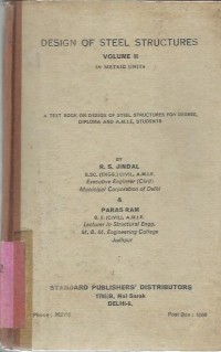 DESIGN OF STEEL STRUCTURES VOLUME II IN METRIC UNITS
