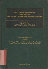 POLLUTION OF WATER RESOURCES SECOND EDITION