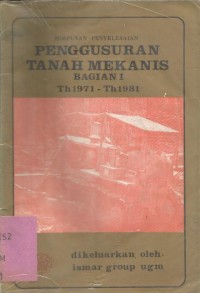 PENGGUSURAN TANAH MEKANIS   I