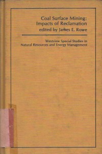 Image of COAL SURFACE MINING : IMPACTS OF RECAMATION