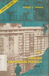 ANALISA DAN DISAIN PONDASI   II ED KE 3