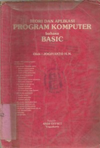 Image of TEORI dan APLIKASI PROGRAM KOMPUTER BAHASA BASIC
