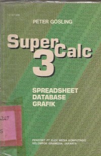 Image of SUPER CALC 3 , SPREADSHEET, DATA BASE GRAFIK