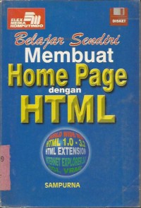 Image of Belajar Sendiri Membuat Home Page dengan HTML