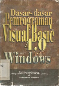 Dasar-dasar pemrograman Visual basic 4.0 For Windows