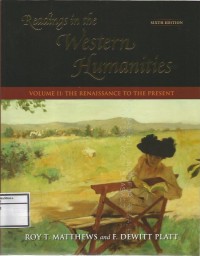 Image of READING IN THE WESTERN HUMANITIES