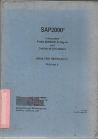 SAP2000 : ANALYSIS REFERENCE