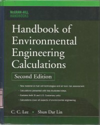 Image of Handbook of Environmental Engineering Calculations