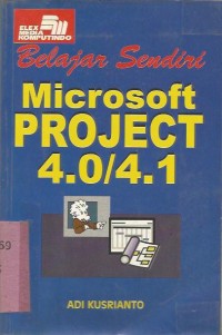 Image of BELAJAR SENDIRI MICROSOFT PROJECT 4.0 / 4.1