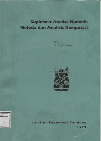 Suplemen Analisa Numerik Metoda dan Analisis Komputasi